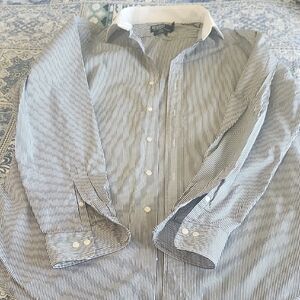 Ralph Lauren Black and White Casual Button Down Shirt